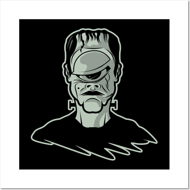 One Eyed Frankenstein Wall Art by Gimmickbydesign